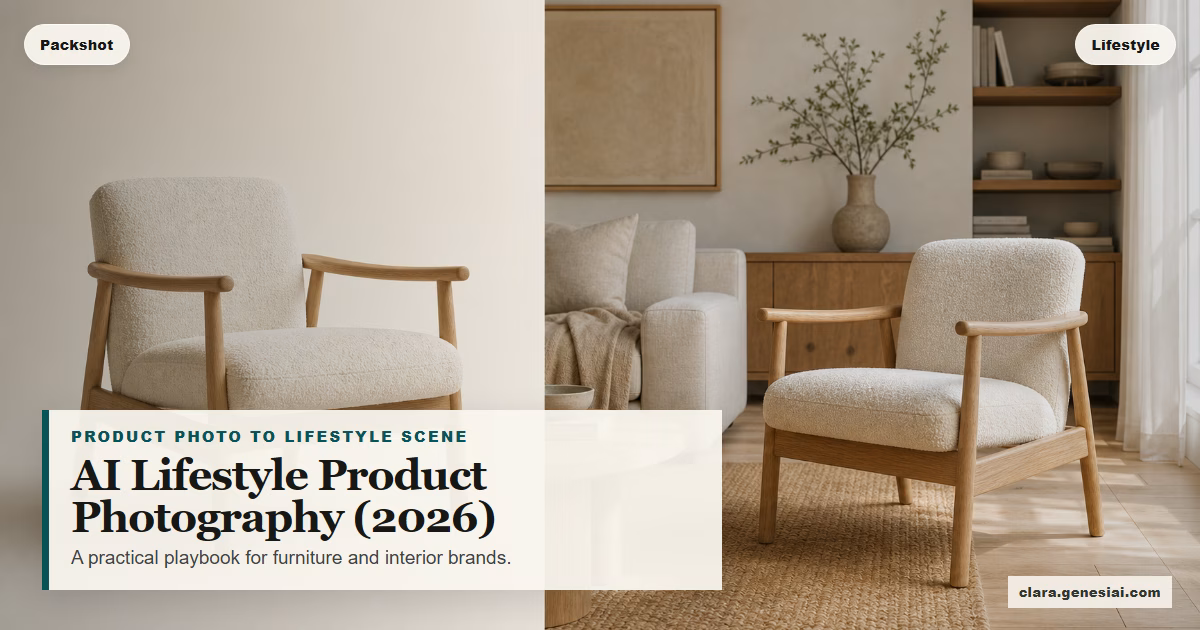 AI Lifestyle Product Photography in 2026: The Practical Playbook for Furniture & Interior Brands (No Studio Required)