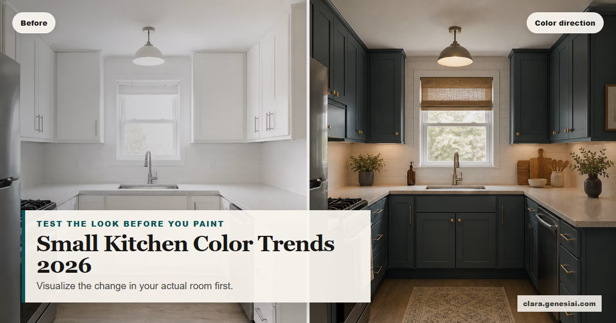 Small Kitchen Color Trends 2026: 7 Looks to Test in Your Own Kitchen Before You Paint
