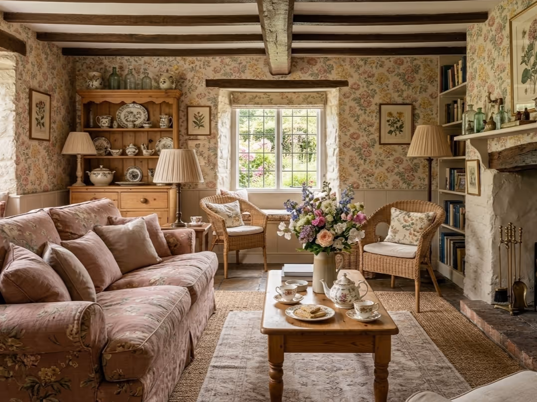 English Country Cottage Interior Design - The English Garden | Clara AI