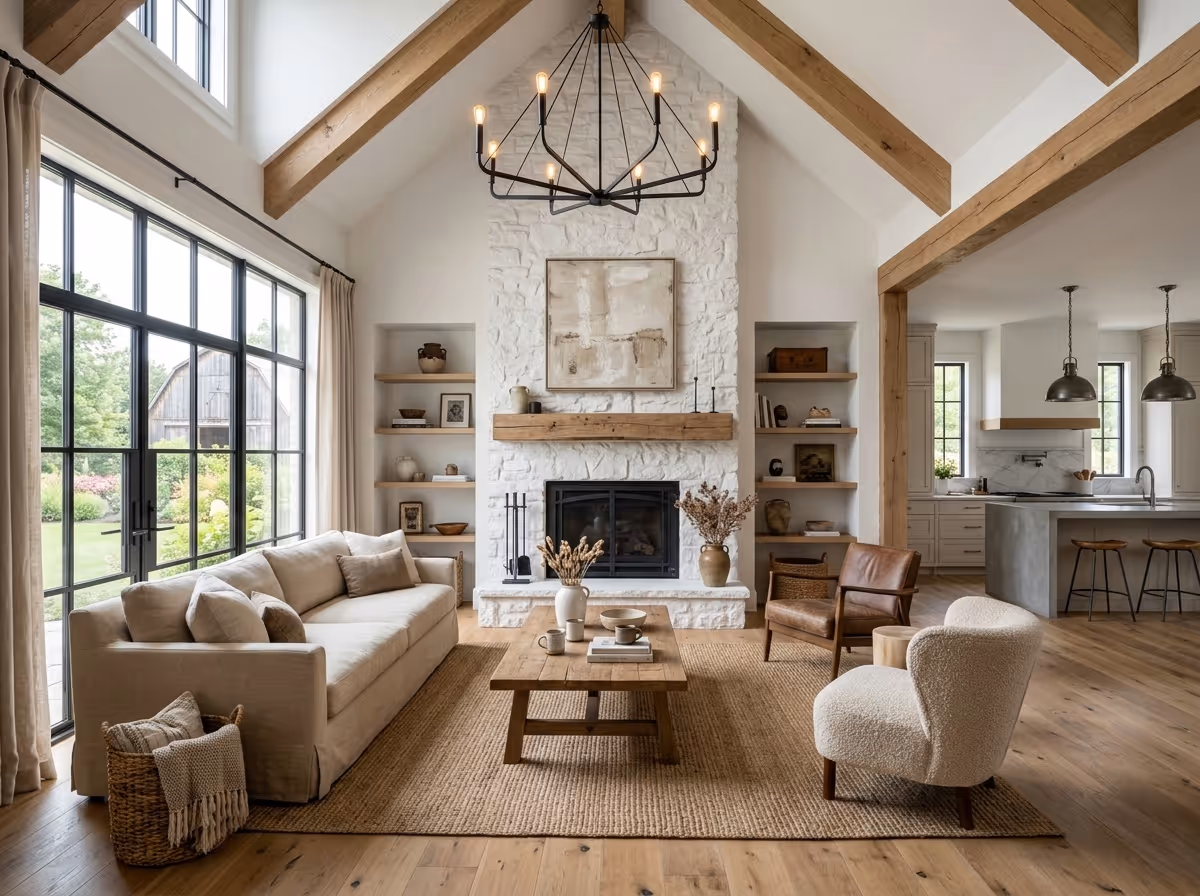 Modern Farmhouse Interior Design - The Updated Farmhouse | Clara AI