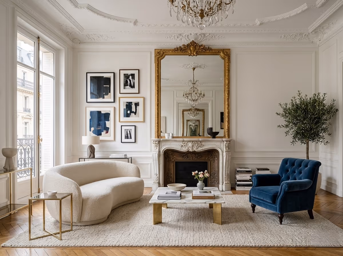Modern Parisian Interior Design - The Paris Apartment | Clara AI