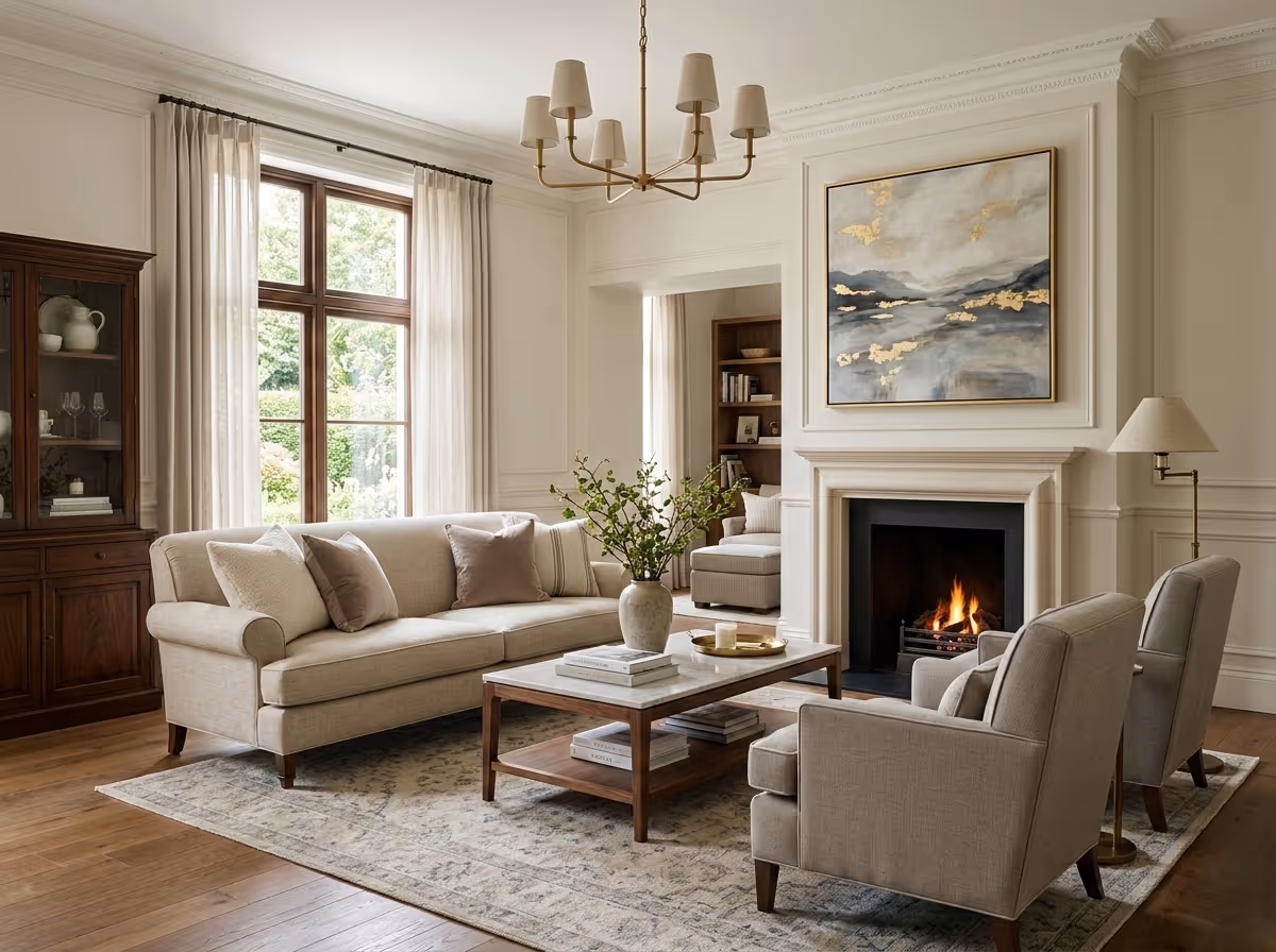 Transitional Interior Design - The Updated Classic | Clara AI